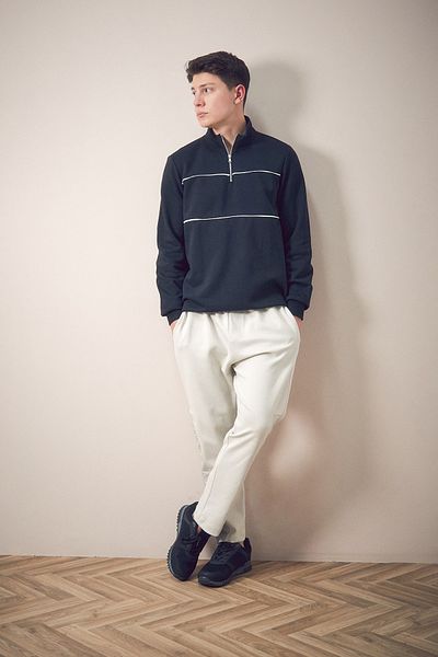 Fulla Moda Pantaloni de sport drepti cu talie elastică
