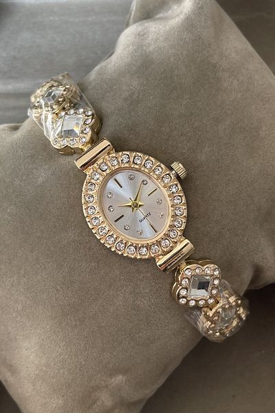 Leerybee Minimal Vintage Women's Watch with Stones Nl-187