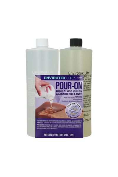 Envirotex Lite 2-Piece Pour On High Gloss Finish Wood Stain 64oz 2064