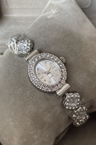 Leerybee Minimal Vintage Women's Watch with Stones Nl-187