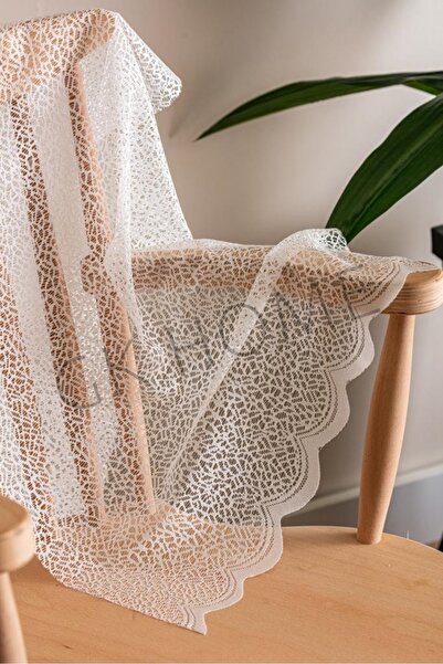 SAYDEMİR HOME Örme Örümcek Ağı Desenli Tül Perde Çoçuk Odası ve Mutfak Perdes...