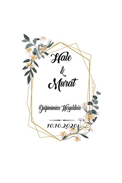 Hayaller Dükkanı Söz Nişan Afiş,karşılama Panosu Branda Kişiye Özel Sn132 Mas...