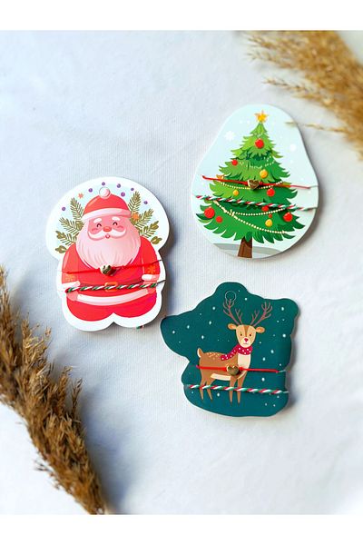 Atölye Merdiven Set of 3 Christmas Gift Bracelet Card