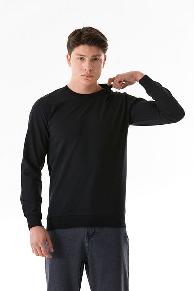 Fulla Moda Φούτερ Basic Crew Neck