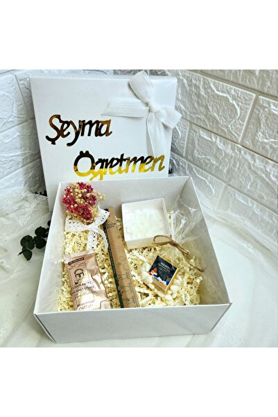 Hayaller Dükkanı Öğretmenler Günü Hediyesi Öğretmene Hediye Kutu-