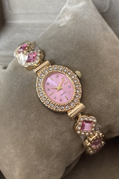 Leerybee Minimal Vintage Women's Watch with Stones Nl-187