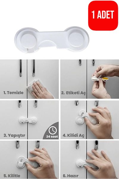 CocoVia Κλειδαριά παιδικής προστασίας Snap-on Baby |   Συρτάρι ντουλάπας κλειδώματος πολλαπλών χρήσεων - (1 ΤΕΜ)