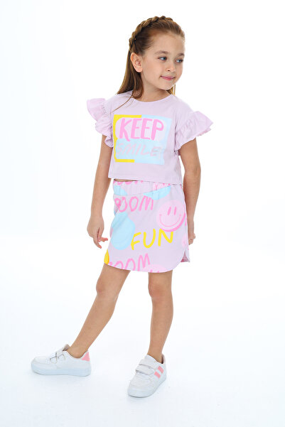 Toontoy Κοριτσίστικο Σετ Keep Smile με τύπωμα με φούστα