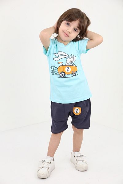 Toontoy Baby Boy Printed Shorts Set