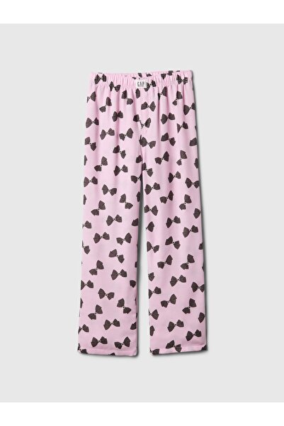 GAP Kız Çocuk%100 Geri Dönüştürülmüş Flannel Pijama Altı