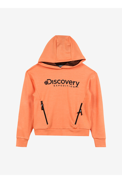 Discovery Expedition Somon Kız Çocuk Kapüşonlu Baskılı Sweatshirt D3WG-SWT15 ...