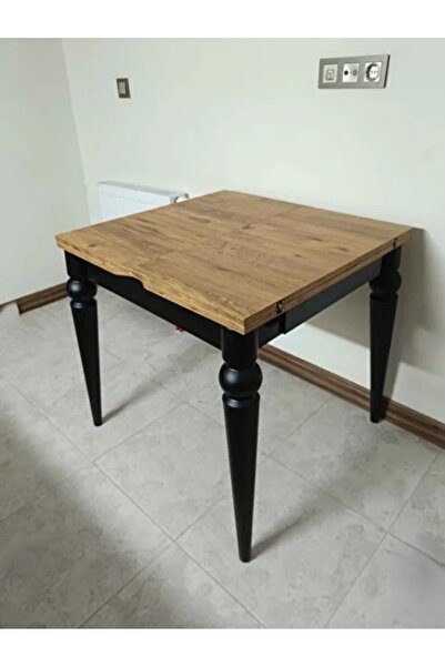 OnurEvimde Mutfak Masası  Katlanır Açılır Masa Büyüyen Masa 75x80 cm