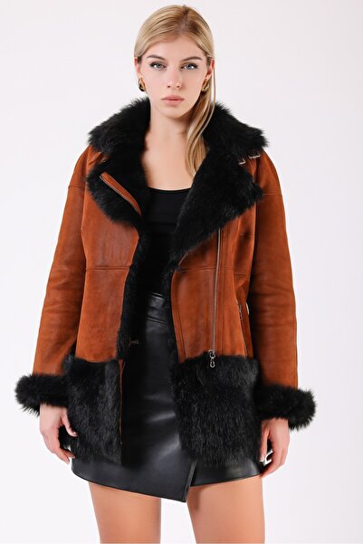 Leather Club Kahve Kürk Kaban