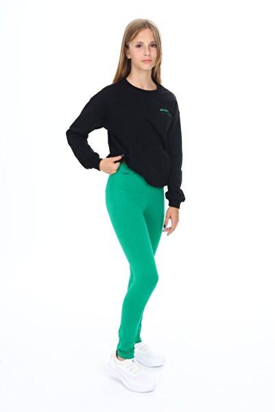 Toontoy Σετ κοριτσίστικο καλσόν με τσέπες καγκουρό με τύπωμα