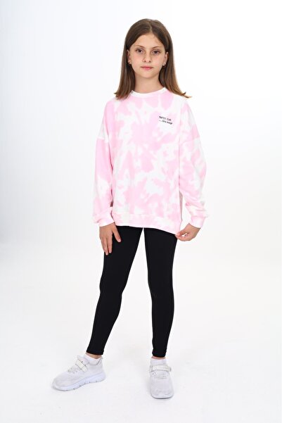 Toontoy Girl's Tie Dye Patterned Printed Tights Set