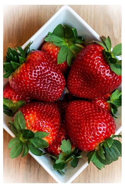 Köy Tohumları 150 Adet Tohum Hobi Bahçe Dev İthal Amerikan Çileği Tohumu Saks...