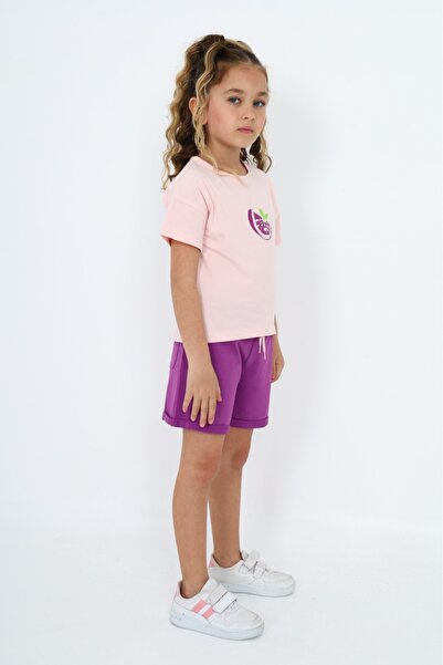 Toontoy Σετ κοριτσίστικο Fresh Visual με τύπωμα με σορτς