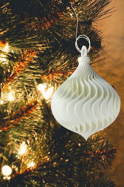 woof things Christmas Pine Tree Ornament Special Tree Ornament White Flamboyant Christmas Ornament