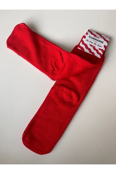 Carnaval Christmas Themed Santa Claus Red Socks
