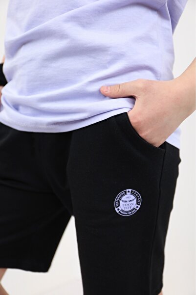 Toontoy Set de pantaloni scurți pentru băieți cu imprimeu