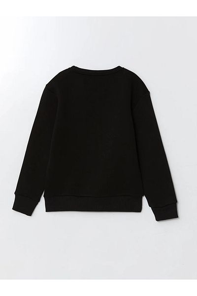 LC Waikiki Lcw Kids Black Crew Neck Boy Sweatshirt
