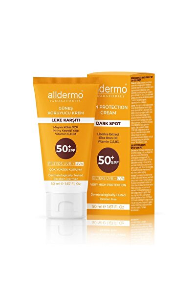 Alldermo Leke Karşıtı Güneş Koruyucu Krem SPF50 50 ml
