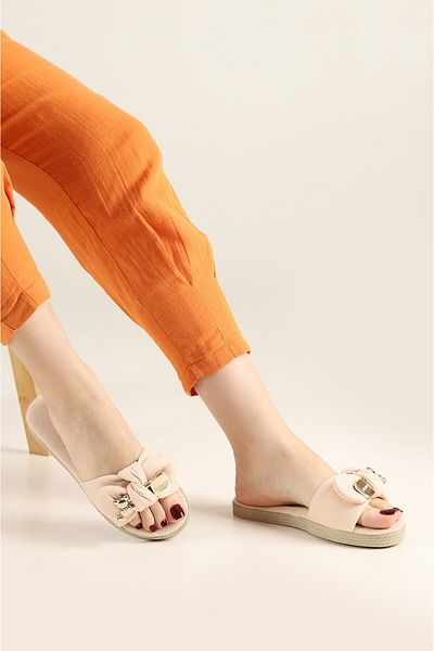 Lurji Stylish Summer Women's Slippers - Comfortable Home, Dowry Bundle with Teddy Bear and Buckle