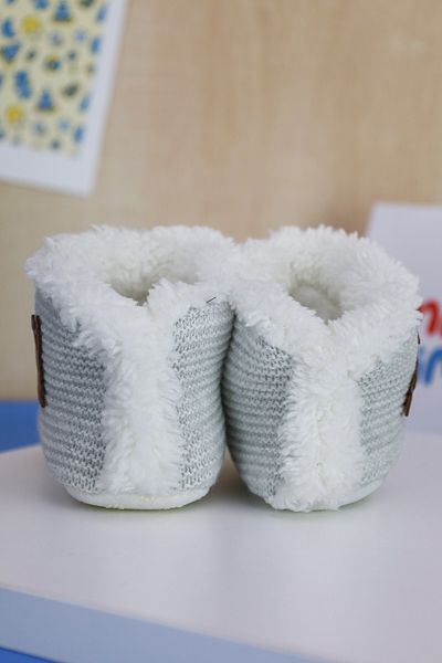MinyTim Baby Panduf, My First Step, Non-Slip Sole Fleece Lined