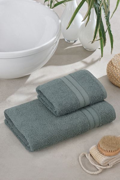 TABEA HOME Kai Bath Towel Set of 2 |   Cotton |   Dowry Set