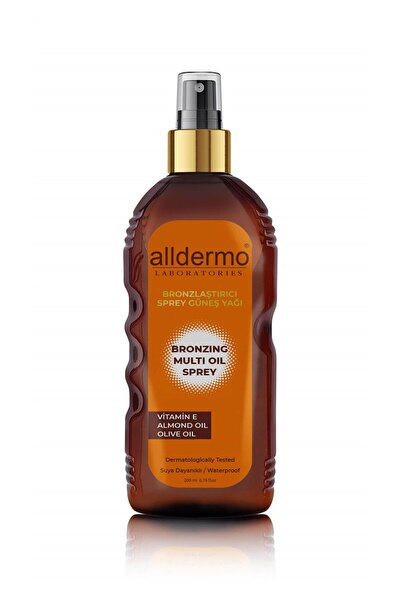 Alldermo Sun Oil Bronzlaştırıcı Güneş Yağı Spreyi 200 ml