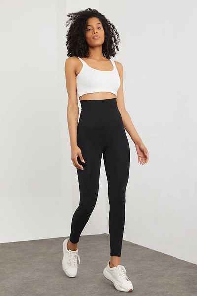 canstreetwear Jambiere corset cu efect Push Up pentru femei, cu talie ultra-înaltă, care arată subțire.