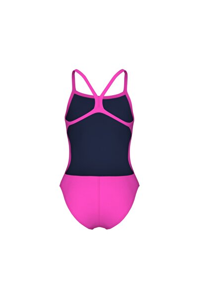 ARENA Women's Team Swimsuit - Solid Shocking Pink-Blue River