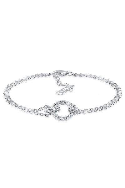 ELLI Argint Sterling 925 - Bandera Kreise Kristalle