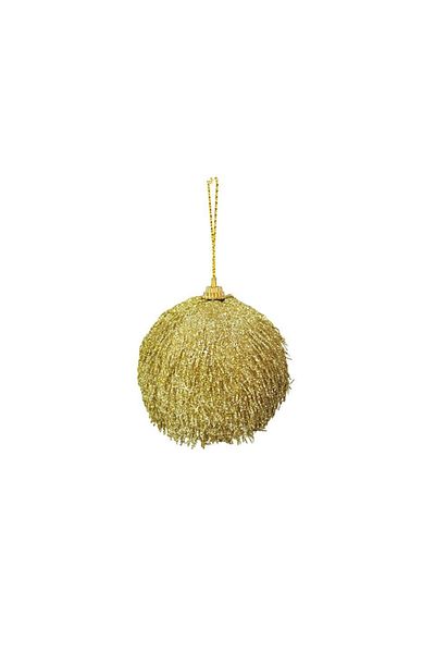 Parti Adresi Christmas Balls Tasseled Pine Tree Ornament Gold 8 cm