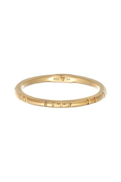 ELLI Ring Ladies Stack Basic Filigree In 925 Sterling Silver Gold Plated