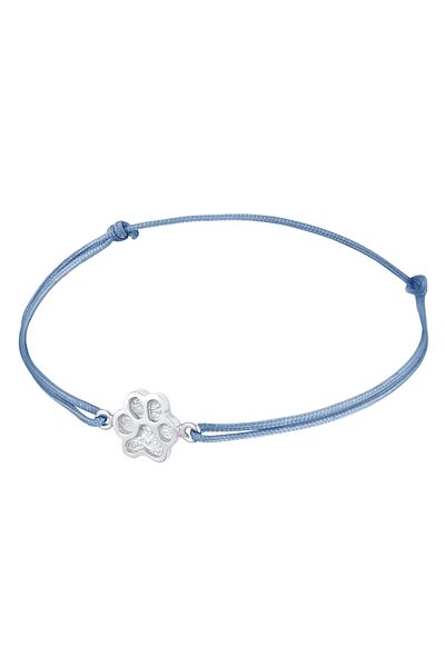 ELLI Bratara Doamna Simbol Laba Cu Textila In Argint Sterling 925