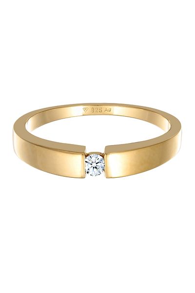 ELLI Prsten Lady Band Classic Diamond (0,06 CT.) 925 Sterling Silver