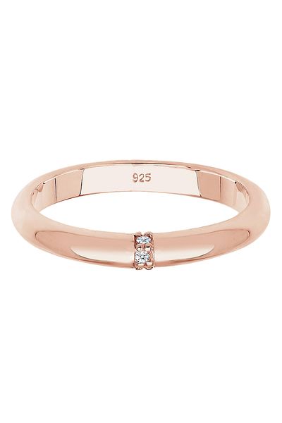 ELLI Prsten Prsten s diamantem 925 mincovní stříbro