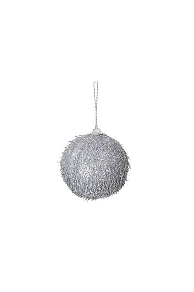 Parti Adresi Christmas Tassel Pine Tree Balls - Silver 8 cm
