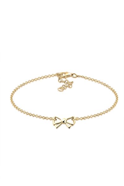 ELLI Modernes Bogen-Halskettenarmband für Damen aus Sterlingsilber 925