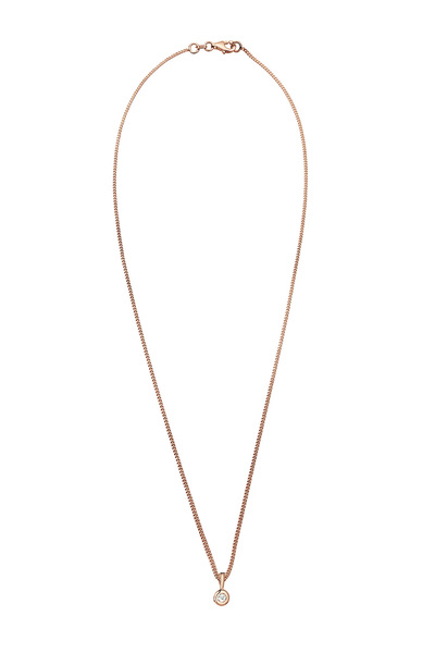 ELLI Kruhový diamantový náhrdelník ze stříbra 925