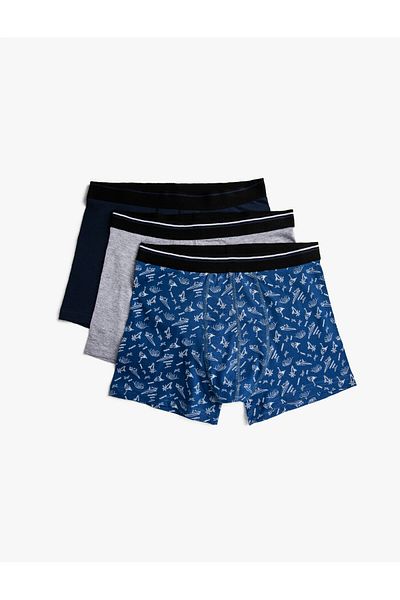 Koton Βαμβακερό Σετ Boxer Basic 3 τεμαχίων