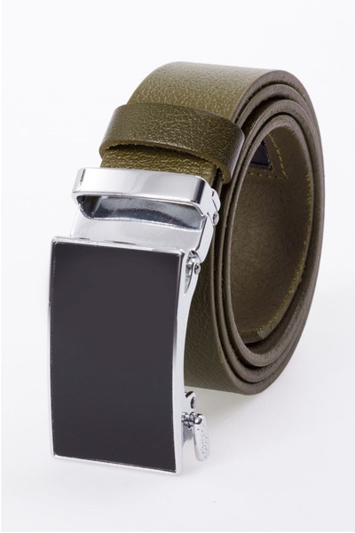 derikem Curea clasică pentru bărbați din piele de bivol 100% autentică, fără ...