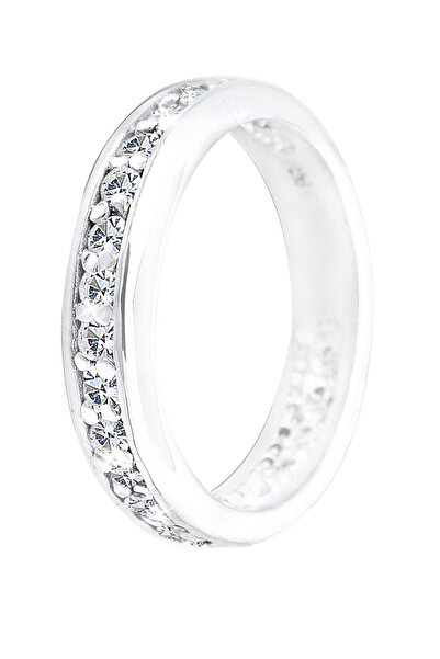 ELLI Dámský zásnubní prsten Noble s krystaly ze sterlingového stříbra 925