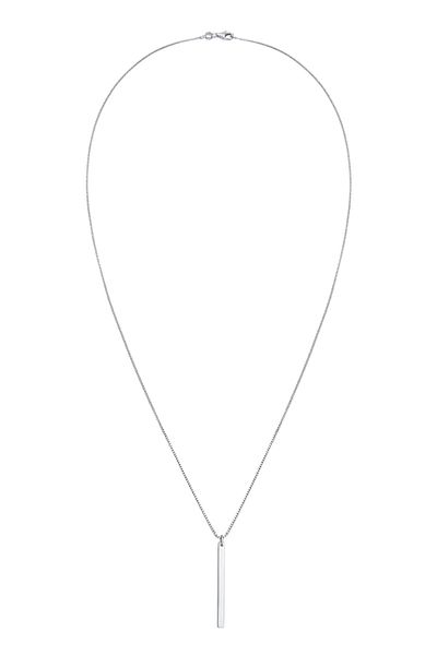 ELLI Colier de damă cu pandantiv tip tijă stratificată, model geometric, din argint 925