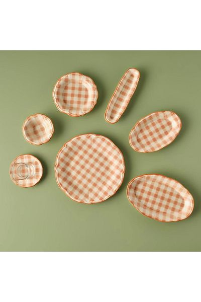 Egsen Bella Maison Pavia Stoneware - Salmon Breakfast Set for 6 People, 26 Pieces