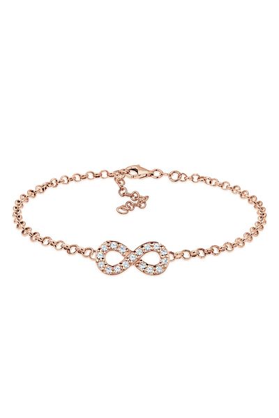 ELLI 925 Sterling Silber – Damen-Armband, Unendlichkeitssymbol, grundlegende Kristalle