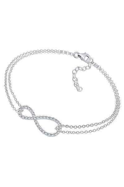 ELLI Bandă de braț din argint 925 - Infinity Crystal
