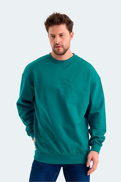 Slazenger Мъжки суитшърт VADIK - цвят петрол
