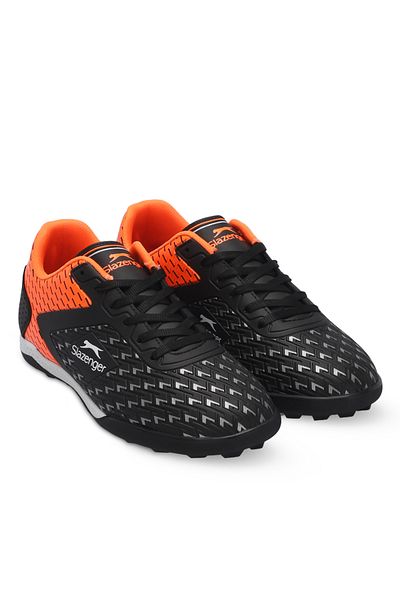 Slazenger Pantofi de fotbal pentru bărbați CYCLE I Negru / Portocaliu